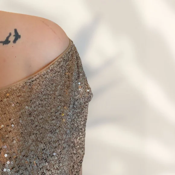 Sequin One-Shoulder Top - Picture 5 of 10